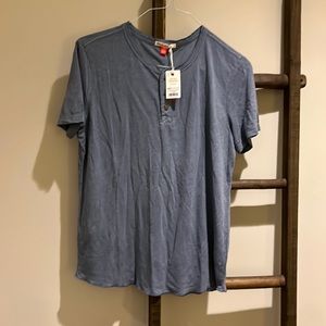 Marine Layer - Hemp Cotton Henley - Faded Denim - Small - 2022 Brand New!!